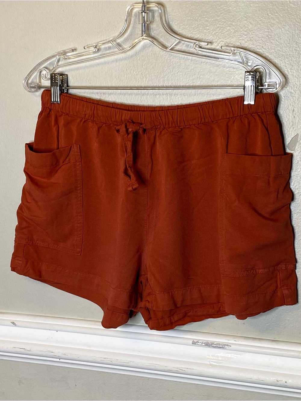 Old Navy Rust High-Waist Pocket Shorts